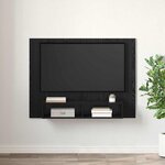 vidaXL Meuble TV mural Chêne noir 120 x 23.5 x 90 cm Bois d'ingénierie