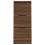vidaXL Buffets 2 Pièces chêne marron 30x30x70 cm Bois d'ingénierie