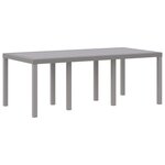 vidaXL Ensemble de Salle à Manger 9 Pièces Gris clair Polypropylène