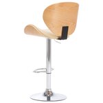 vidaXL Tabouret de bar Crème Similicuir