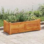 vidaXL Lit surélevé de jardin Bois d'acacia 76x27 6x25 cm