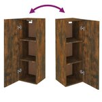 vidaXL Ensemble de meubles TV 5 Pièces Chêne fumé Bois d'ingénierie