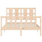 vidaXL Cadre de lit sans matelas bois de pin massif