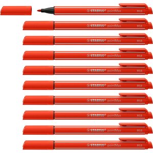 Stylo-feutre pointmax  rouge clair x 10 stabilo