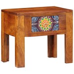 vidaXL Table d'appoint Marron 40 x 30 x 36 cm Bois d'acacia massif