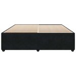 vidaXL Cadre de lit sans matelas noir 200x200 cm velours