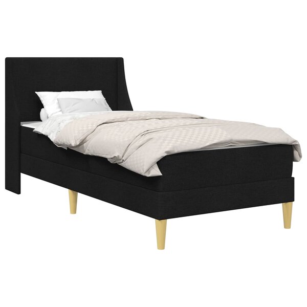vidaXL Cadre de lit avec matelas avec tête de lit Polyester