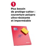 OXFORD Cahier Easybook agrafé - 17 x 22 cm - 96p seyes - 90g - Bleu