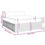 vidaXL Sommier à lattes de lit avec matelas Bleu 180x200 cm Tissu