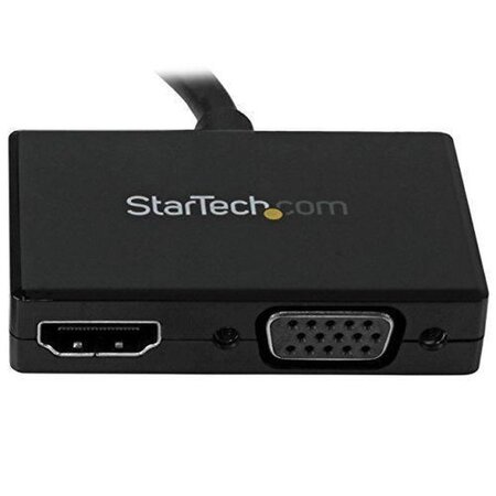 STARTECH.COM Adaptateur audio / vidéo de voyage - Convertisseur 2-en-1 Display Port vers HDMI ou VGA - Noir