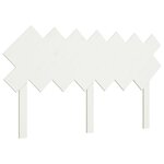 vidaXL Tête de lit Blanc 141x3x80 5 cm Bois massif de pin