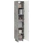 vidaXL Ensemble de Meubles 2 Pièces Gris béton 34 5 x 33 x 90 cm
