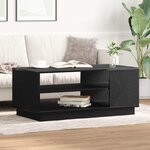 vidaXL Table basse Chêne noir 102 x 55 x 43 cm Bois d'ingénierie
