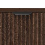 vidaXL Table de chevet avec tiroir Chêne marron 63 5 x 36 x 61 cm