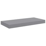 vidaXL Étagères murales flottantes 2 Pièces gris 50x23x3 8 cm MDF