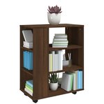 vidaXL Armoire roulante Chêne marron 60x35x75 cm Bois d'ingénierie