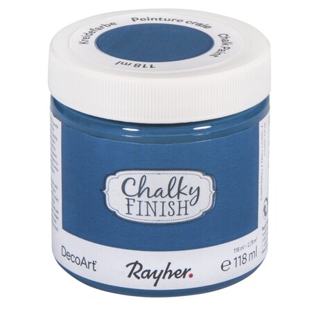 Peinture craie Chalky Pour Matériau poreux 118 ml bleu coelin - Chalky Finish