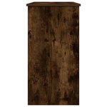 vidaXL Bureau chêne fumé 80x40x75 cm bois d'ingénierie