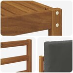 vidaXL Ensemble de canapés d'extérieur 7 Pièces Naturel et Anthracite
