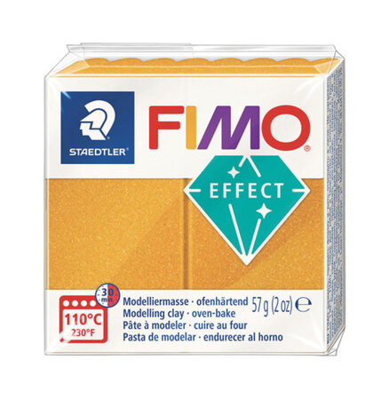 Pâte fimo 57 g effect métallique doré 8020.11