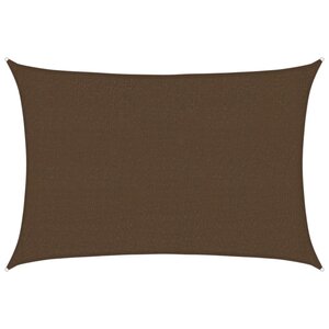vidaXL Voile d'ombrage 160 g/m² Marron 2 5x3 5 m PEHD