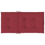vidaXL Coussins de chaise de jardin à dossier bas lot de 2