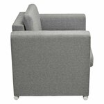vidaXL Fauteuil gris foncé tissu