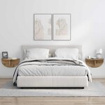 vidaXL Étagère Murale 2 Pièces Chêne artisanal 38 x 19 x 19 cm