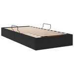 vidaXL Cadre de lit ottoman avec stockage Noir 90 x 200 cm Velours