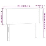 vidaXL Tête de lit avec oreilles Cappuccino 103x16x78/88 cm Similicuir