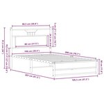 vidaXL Cadre de lit sans matelas chêne sonoma 100x200 cm