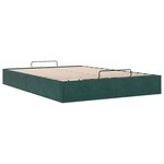 vidaXL Cadre de lit ottoman sans matelas vert foncé 140x190 cm velours