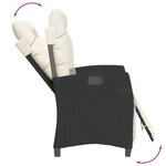 vidaXL Ensemble à manger de jardin avec coussins 3 Pièces Noir