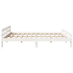 vidaXL Cadre de lit sans matelas blanc 180x200 cm bois massif de pin