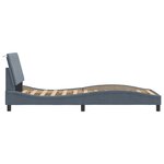 vidaXL Cadre de lit sans matelas gris foncé 80x200 cm velours