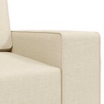 vidaXL Canapé-Lit Crème 245 x 78 x 77 cm tissu