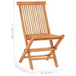vidaXL Ensemble de bistro 3 Pièces avec coussins vert Bois de teck massif