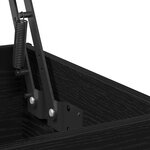Table Basse vidaXL Avec Plateau Relevable Noir Chêne 60x44 5x45 cm Bois d'ingénierie