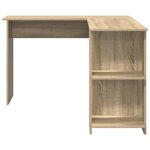 vidaXL Bureau d'Angle avec Rangement Chêne sonoma 140 x 113.5 x 75 cm