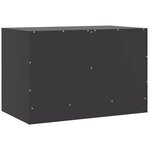 vidaXL Meubles TV 2 Pièces noir 67x39x44 cm acier