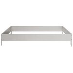 vidaXL Lit surélevé de jardin 100x100x18 5 cm acier inoxydable
