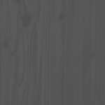 vidaXL Tête de lit murale Gris 146 5x3x110 cm Bois massif de pin