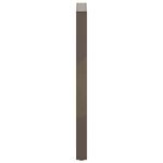 vidaXL Pieds de table de bar en forme de U  2 pièces  acier naturel  50 x (110-111) cm