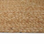 vidaXL Tapis de zone Beige 140 x 200 cm Jute