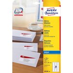 Etiquettes adresses jet d'encre, 63,5 x 38,1 mm, blanc avery zweckform