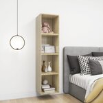 vidaXL Armoire murale Chêne Sonoma 37x37x37 cm Bois d’ingénierie
