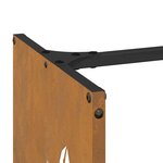 VidaXL Étagère à bois 40x30x80 cm acier résistant aux intempéries