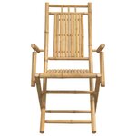 vidaXL Chaises pliables de jardin lot de 4 53x66x99 cm bambou