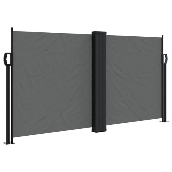 vidaXL Auvent latéral rétractable anthracite 120x1200 cm