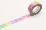 Masking Tape MT Kapitza hachures multicolores - scribble